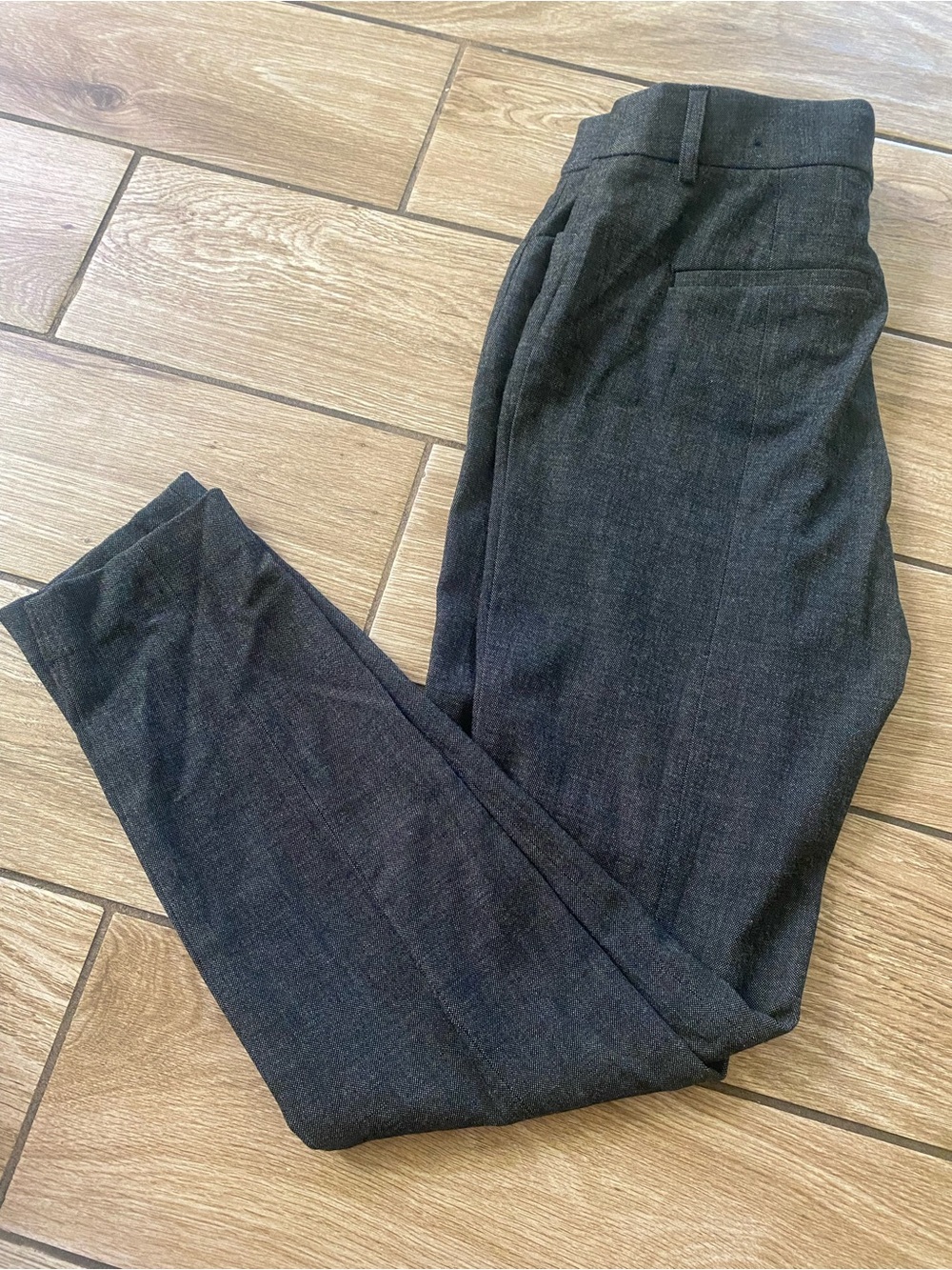 Express Women's Charcoal Gray Straight-Leg Pants
